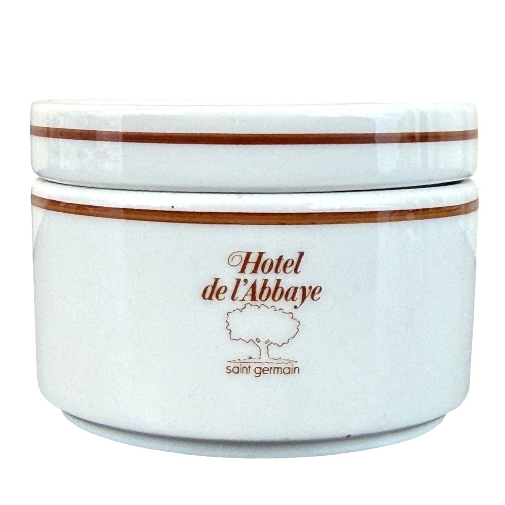 VTG RARE Hotel de l'Abbaye Saint Germain France Bauscher Porcelain Trinket Box‎